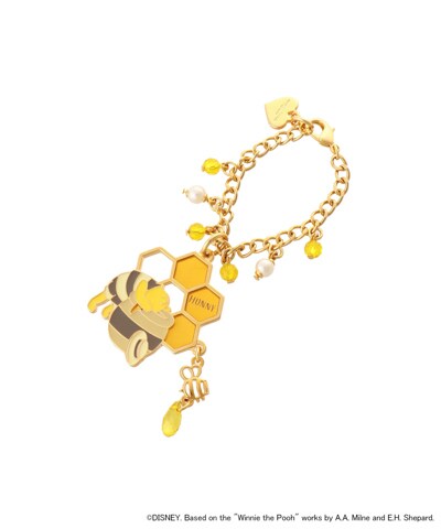 【くまのプーさん コレクション】 バッグチャーム(FREE ゴールド
