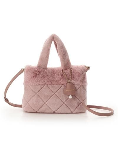 キルティングファーバッグ