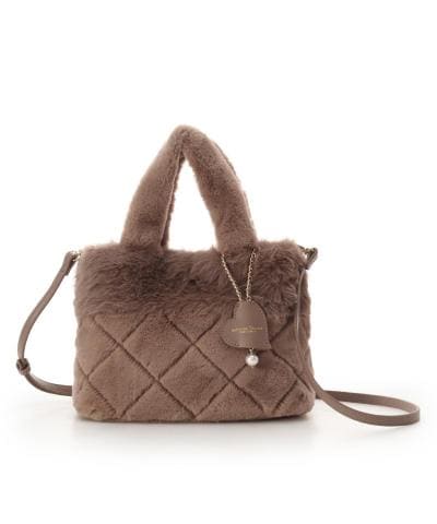 キルティングファーバッグ