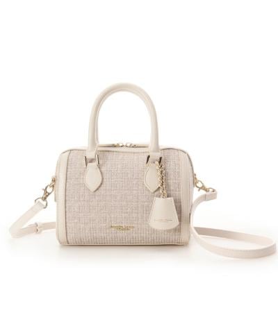 ツイード ボストンバッグ