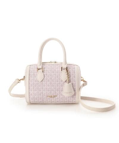 ツイード ボストンバッグ