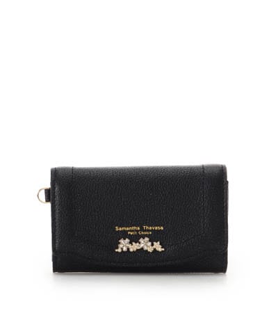 ラメフラワービジュー キーケース