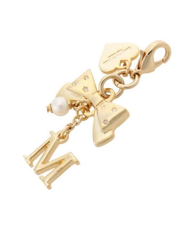 リボンイニシャルファスナーチャーム(M)