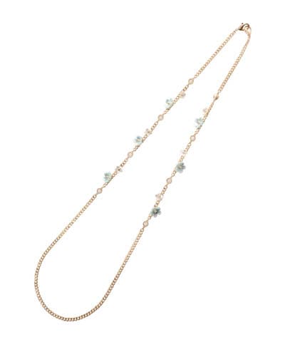 フラワーモチーフロングチェーン