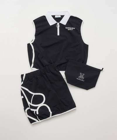 アイミーポーチ付きセットアップ(40(L) ブラック): Samantha Thavasa