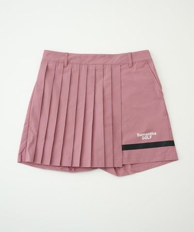 ラインプリーツショートパンツ(38(M) ピンク): Samantha Thavasa