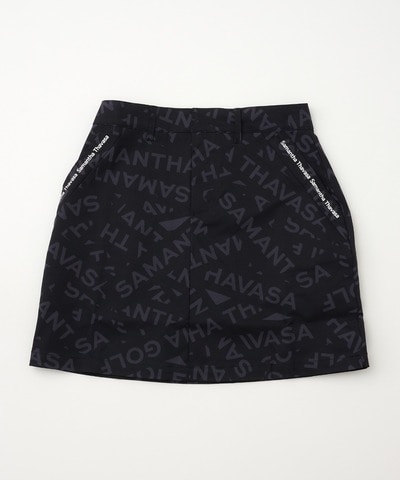ロゴテープ総柄スカート(40(L) ブラック): Samantha Thavasa UNDER25