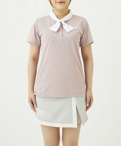 ループ衿半袖ポロシャツ