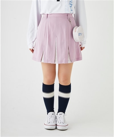ボールポーチ付きツイルタックスカート