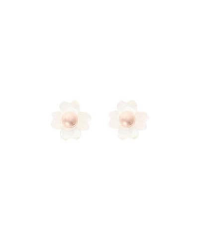 シェルフラワー ピアス