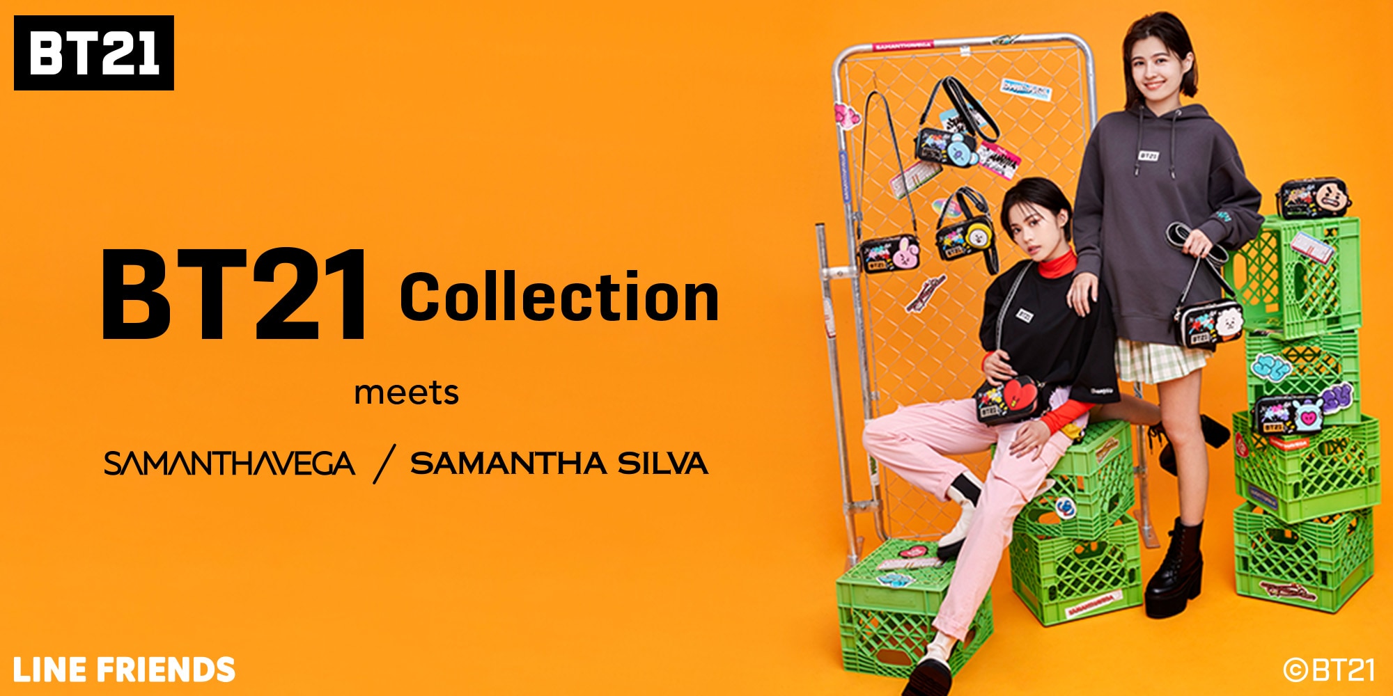 BT21 Collection meets SAMANTHAVEGA | SAMANTHA SILVA